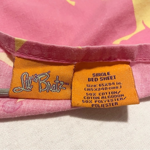 Lil' Bratz Doll Single Bed Flat Sheet - Picture 6 of 16